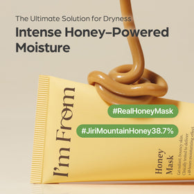I'm from honey mask on hand demonstrating easy application and smooth spread