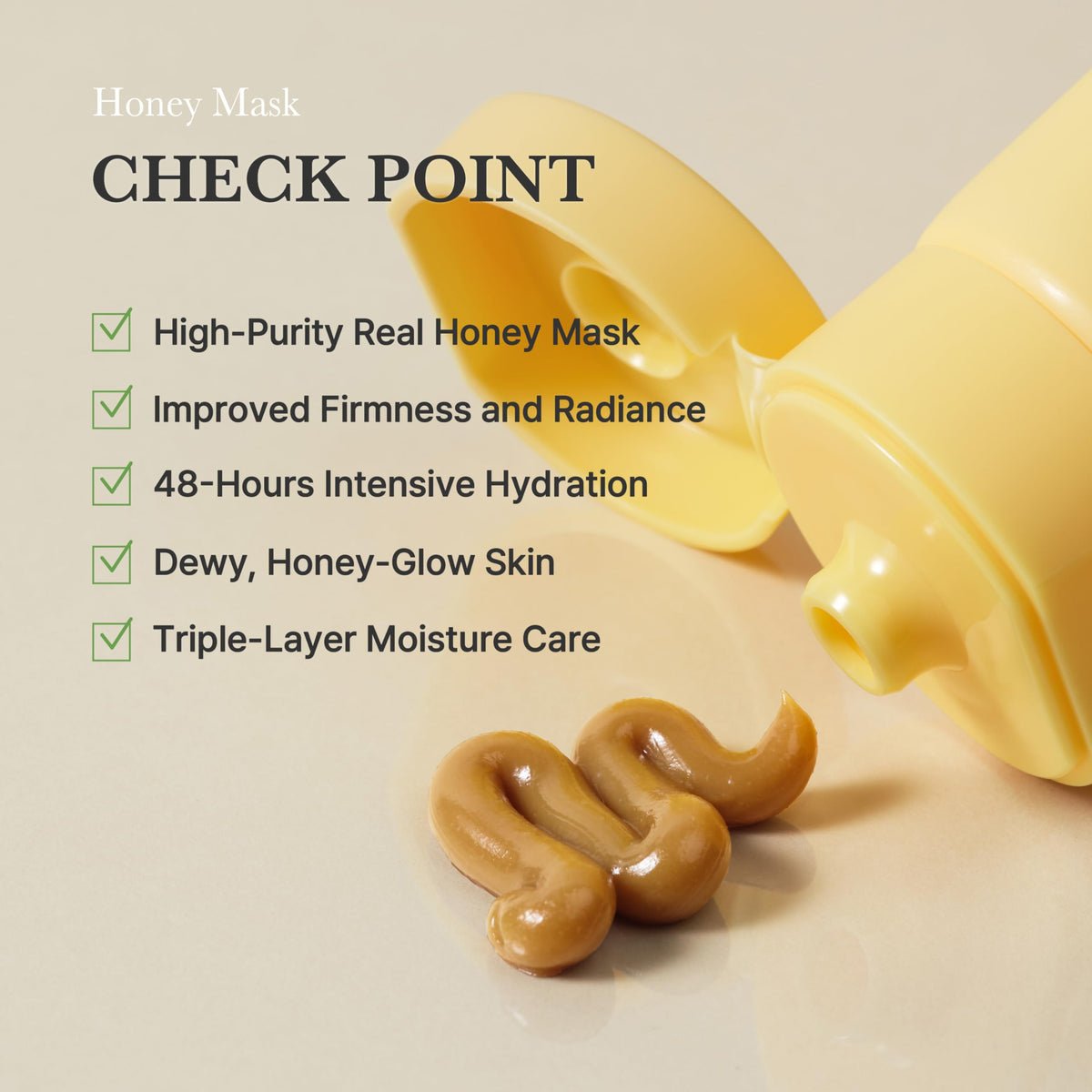 I'm from honey mask being rinsed off to show clean, non-greasy finish