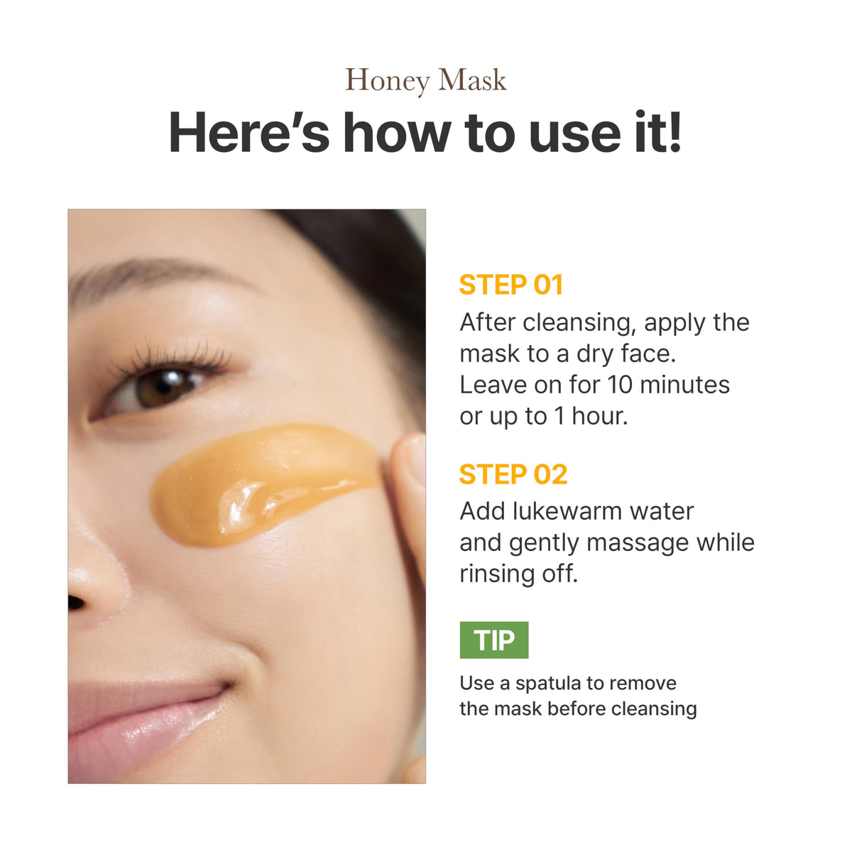 I'm from honey mask next to a ruler for 70ml scale and travel-friendly benefit