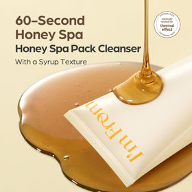 I'm from applying honey syrup cleanser to face demonstrating gentle cleansing
