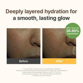 I’m From balm close-up on skin showing non-greasy sheen and comfort benefit