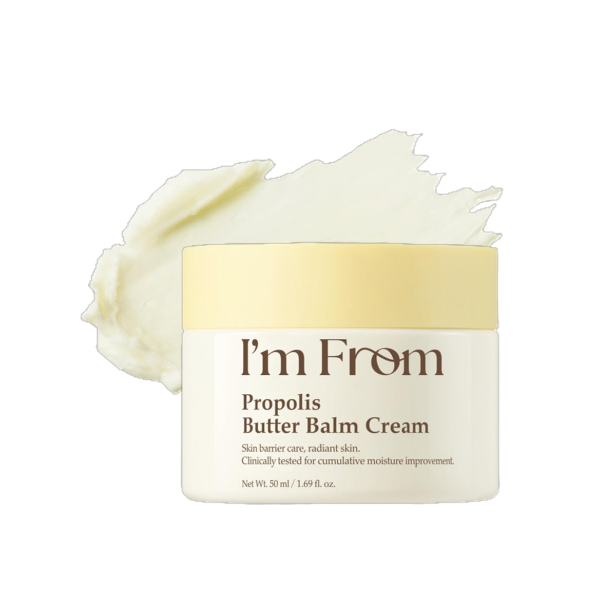 I’m From propolis butter balm jar front view showing brand and rich moisturizing benefit