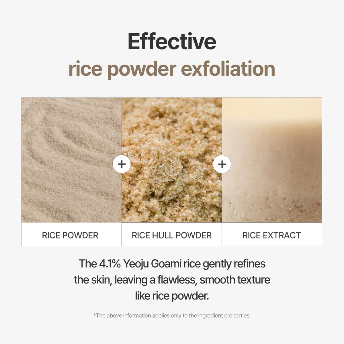 I'm From rice mask ingredients label showing Yeoju rice source for nourishing minerals