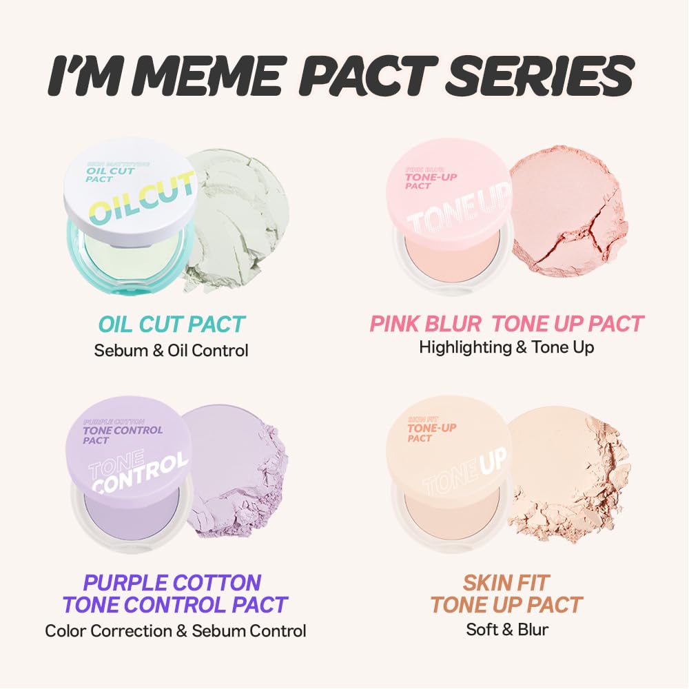 I'M MEME compact inside handbag lifestyle shot for on-the-go makeup maintenance