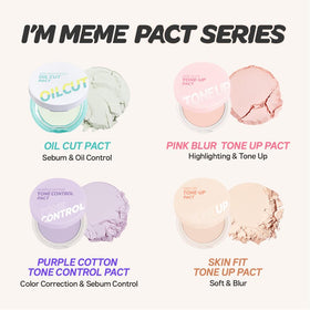 I'M MEME compact inside handbag lifestyle shot for on-the-go makeup maintenance