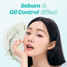 I'M MEME texture swatch on skin illustrating mattifying, sebum-absorbing effect