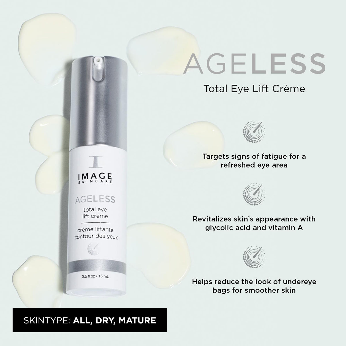 IMAGE Skincare AGELESS open jar texture demonstrating smooth cream for gentle application
