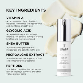 IMAGE Skincare AGELESS hand-held size comparison showing travel-friendly 0.5 fl oz