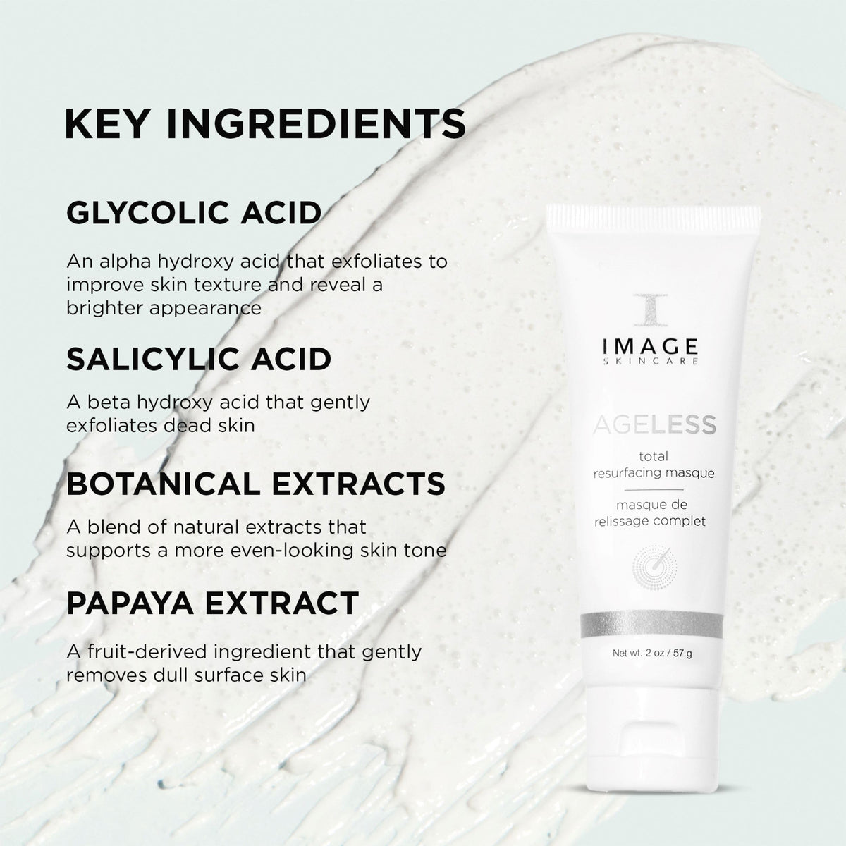 IMAGE Skincare product applied on hand, demonstrating spreadability and immediate smoothing