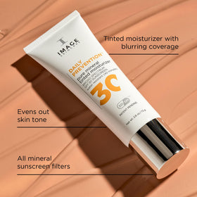 IMAGE Skincare swatch on hand showing sheer tint and blendability
