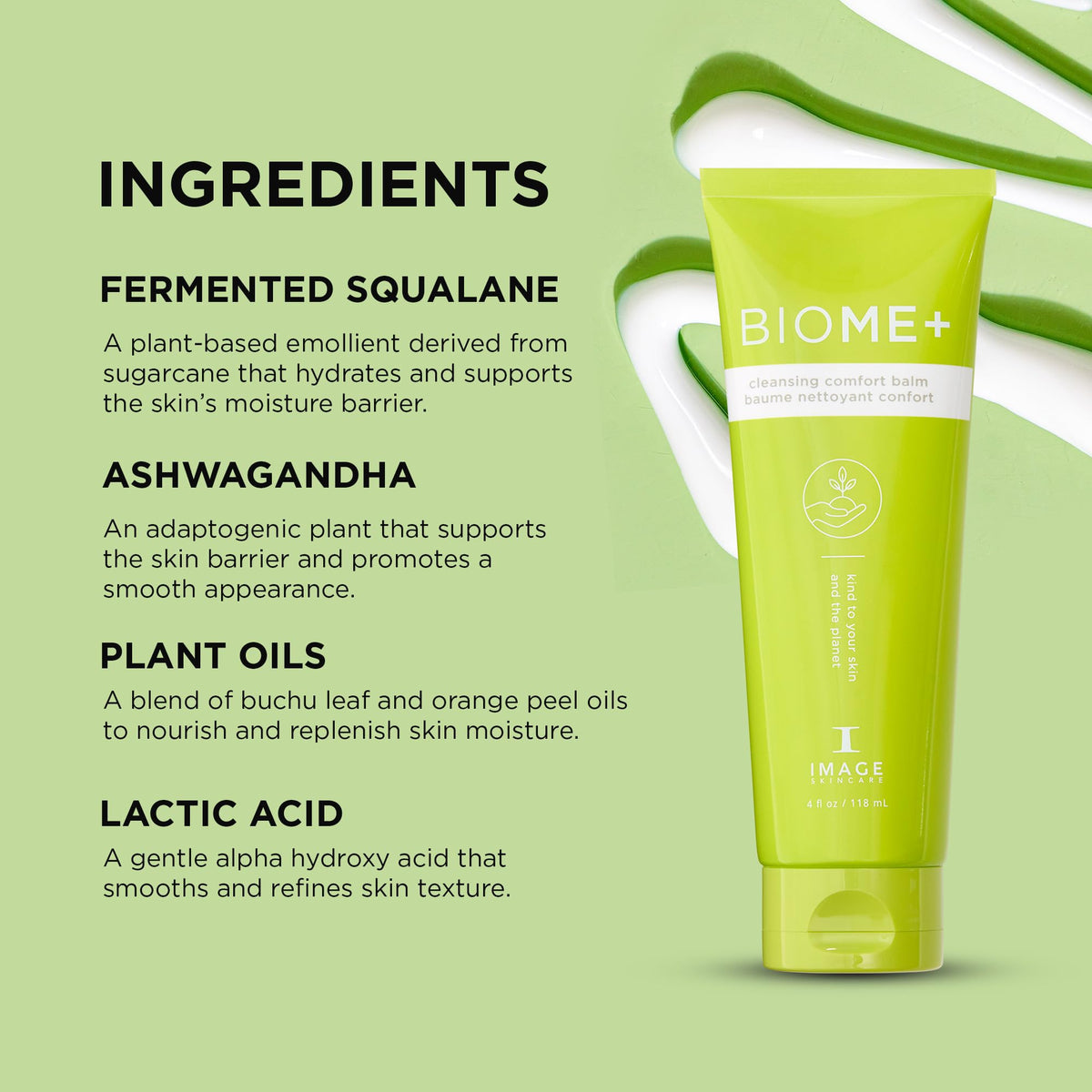 IMAGE Skincare sustainable packaging shot showing bio-resin tube benefit