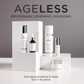 IMAGE Skincare cleanser on bathroom counter in routine showing refreshed skin
