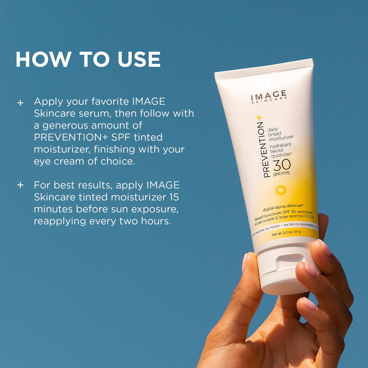 IMAGE Skincare bottle displayed with serum showing routine pairing