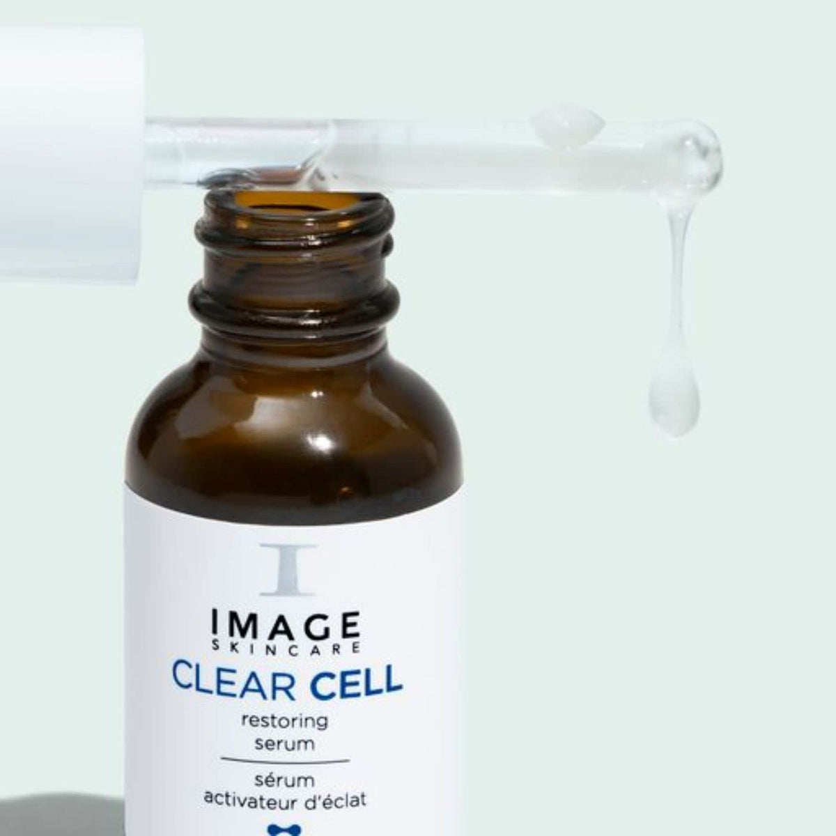 IMAGE Skincare clear cell active ingredients flatlay with botanicals for visible natural benefits
