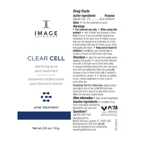 IMAGE Skincare before and after treated blemish showing reduced redness benefit