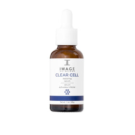 IMAGE Skincare clear cell front packaging showing bottle and label for identification and trust