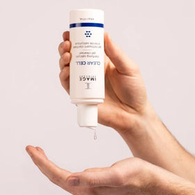 IMAGE Skincare CLEAR CELL placed by sink showing refreshment and daily use