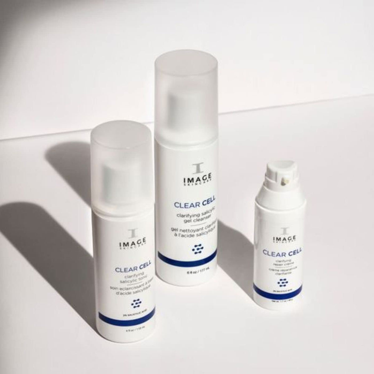 IMAGE Skincare CLEAR CELL in morning routine setting showing invigorating cleanse