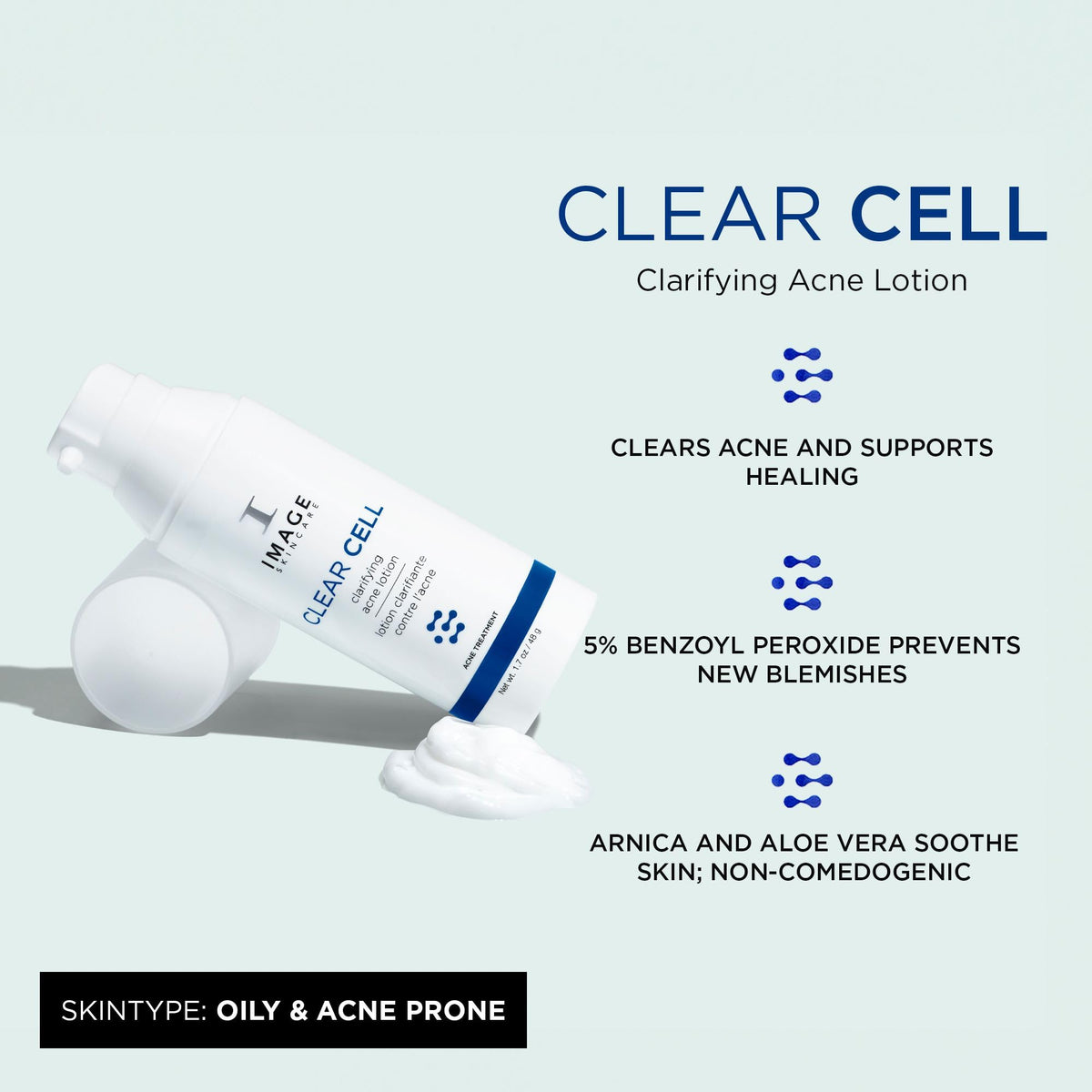 IMAGE Skincare pump and cap detail demonstrating easy dispensing