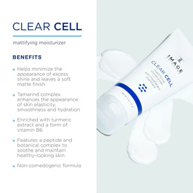 IMAGE Skincare CLEAR CELL pump dispensing lightweight lotion for quick absorption