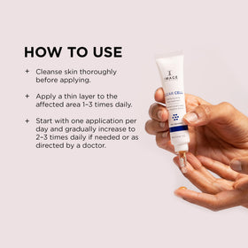 IMAGE Skincare tube beside a coin showing 0.5 oz size for portable convenience
