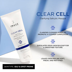 IMAGE Skincare CLEAR CELL close-up texture of the clay mask showing smooth exfoliant