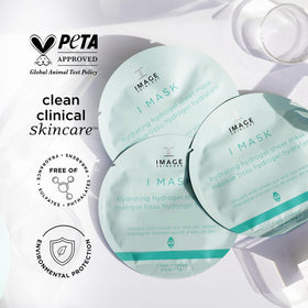 IMAGE Skincare five individual sheets laid flat, hygienic single-use benefit