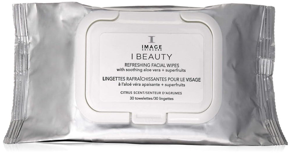 IMAGE Skincare front packaging showing 30-count wipes and benefits