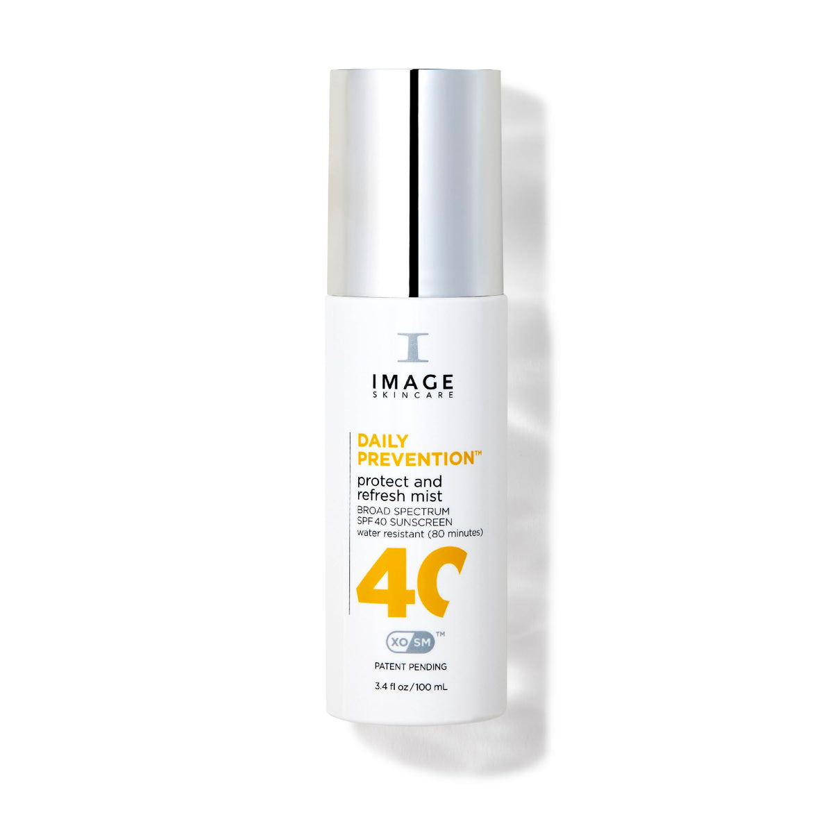 IMAGE Skincare front packaging showing SPF 40 mist and bottle design