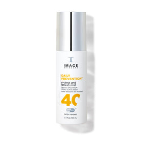 IMAGE Skincare front packaging showing SPF 40 mist and bottle design