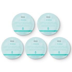 IMAGE Skincare front packaging showing five hydrating hydrogel sheets, fast hydration