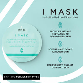 IMAGE Skincare hydrogel sheet texture close-up, smooth even essence delivery
