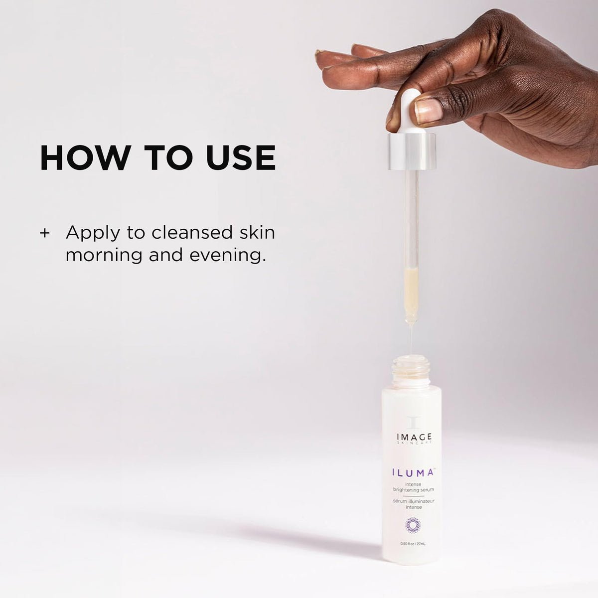 IMAGE Skincare applying serum to face demonstrating even coverage