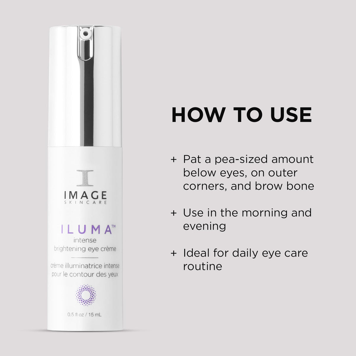 IMAGE Skincare ILUMA label detail highlighting key ingredients and brand