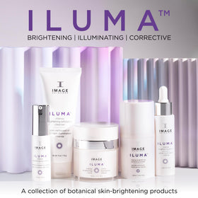 IMAGE Skincare ILUMA on bathroom counter styled in a skincare routine setting