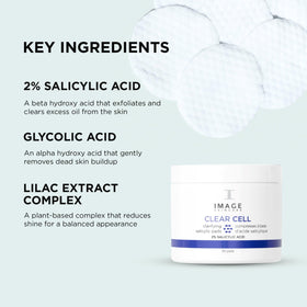 Label close-up on IMAGE Skincare jar showing active ingredients list