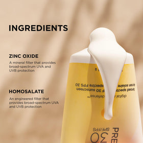IMAGE Skincare label detail showing zinc oxide and filter information