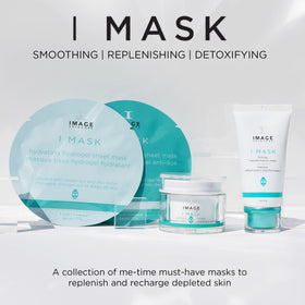 IMAGE Skincare in bathroom lifestyle scene, relaxing pre-event skin prep