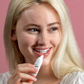 IMAGE Skincare sheer pink swatch on hand demonstrating subtle tint and plumping look
