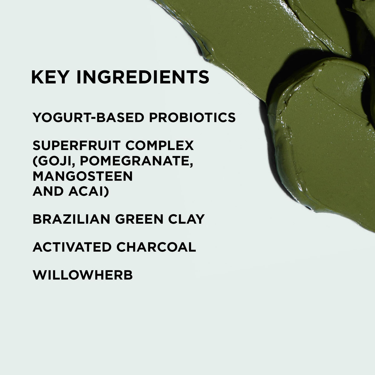 IMAGE Skincare close-up of clay and charcoal particles highlighting deep-cleansing action
