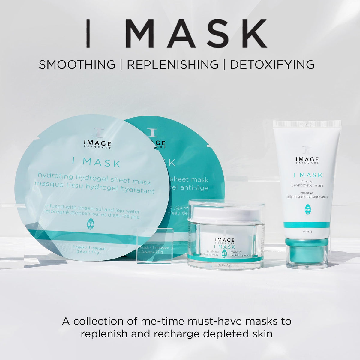IMAGE Skincare jar on bathroom shelf in lifestyle setting suggesting easy daily routine