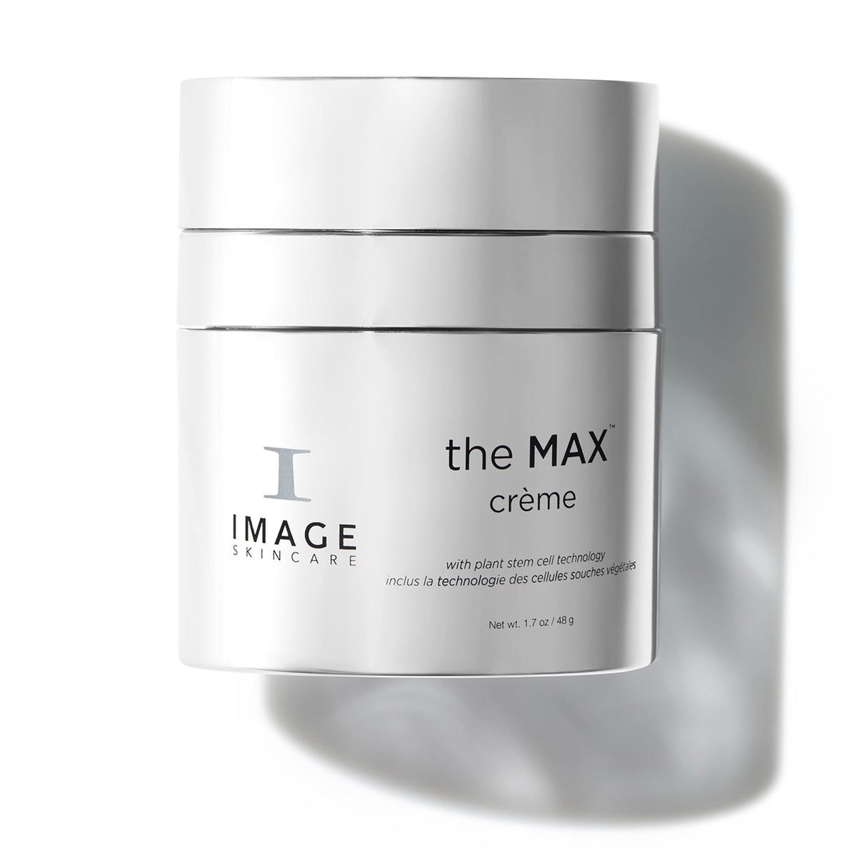 IMAGE Skincare MAX Crème front jar showing product branding and premium packaging benefit of clarity