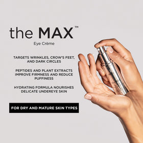 IMAGE Skincare MAX Eye Crème creamy texture close-up demonstrating hydration