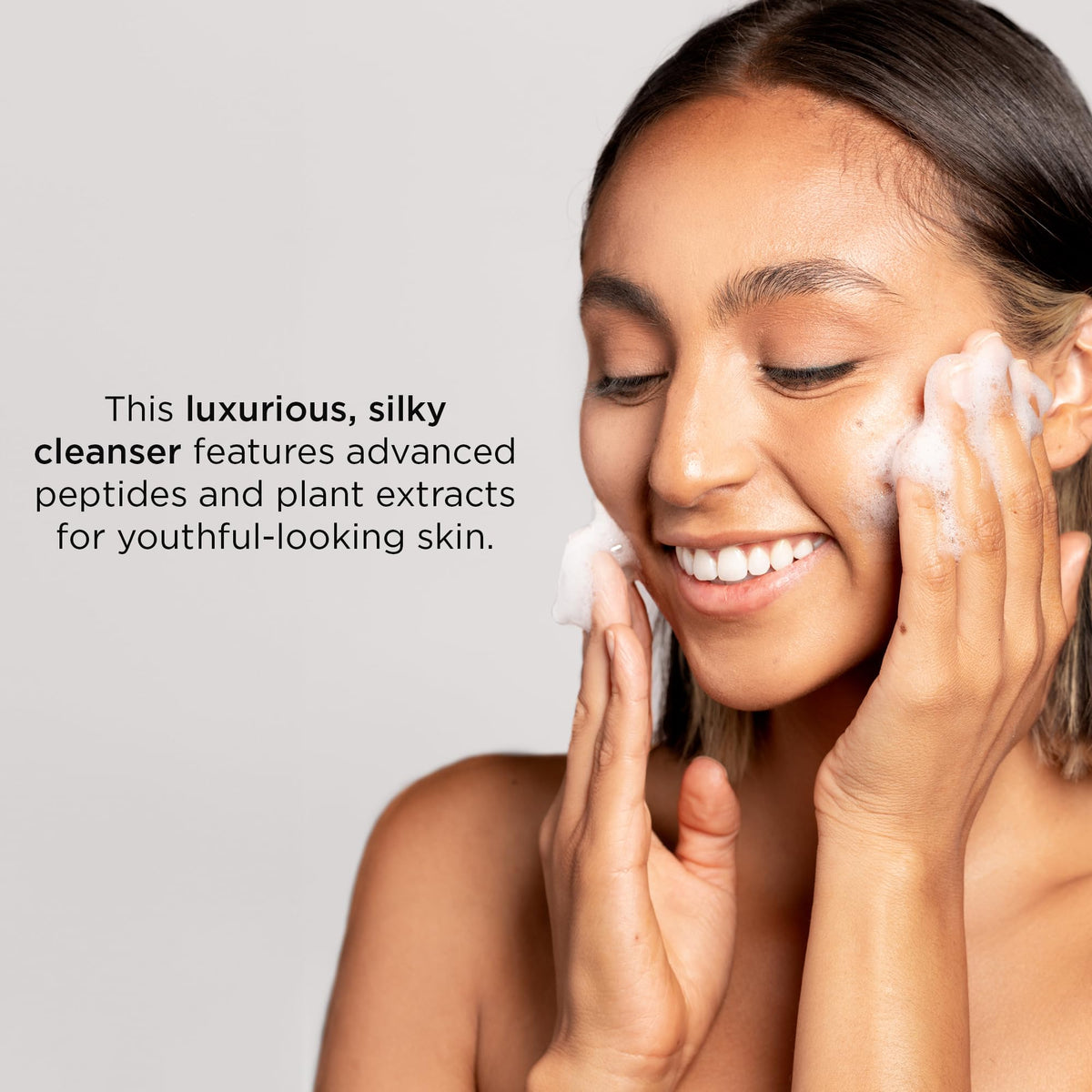 IMAGE Skincare MAX ingredient label highlighting peptides and plant extracts