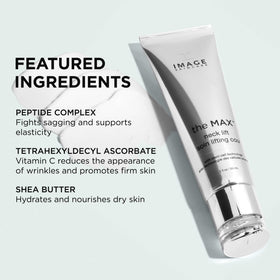 IMAGE Skincare MAX Neck Lift being applied to neck for lifting benefit