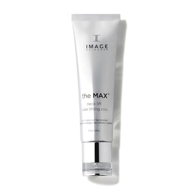 IMAGE Skincare MAX Neck Lift jar front view showing packaging and size benefit
