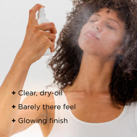 IMAGE Skincare close-up nozzle showing spray mechanism for touchless reapplication benefit