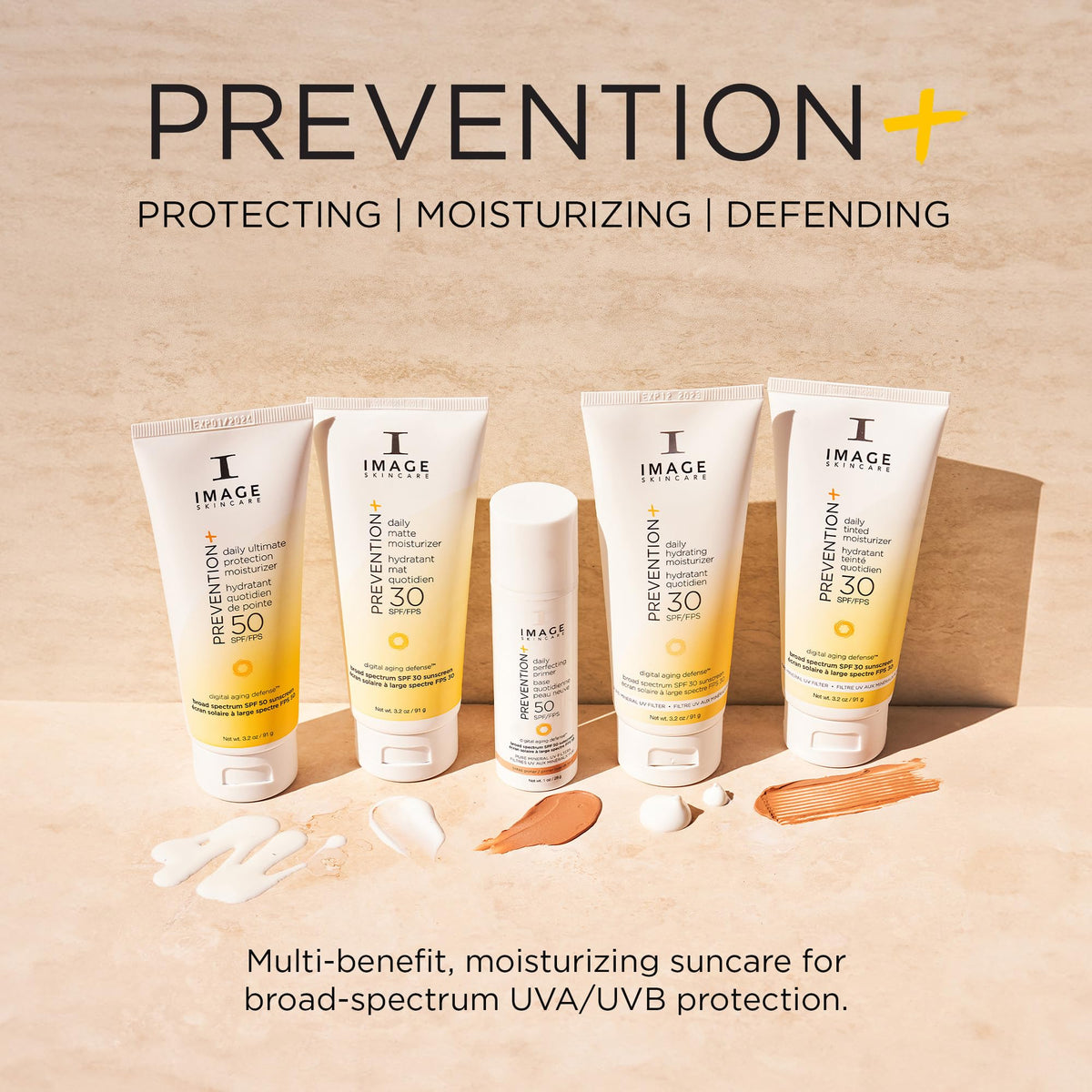 IMAGE Skincare moisturizer on model face for natural finish preview