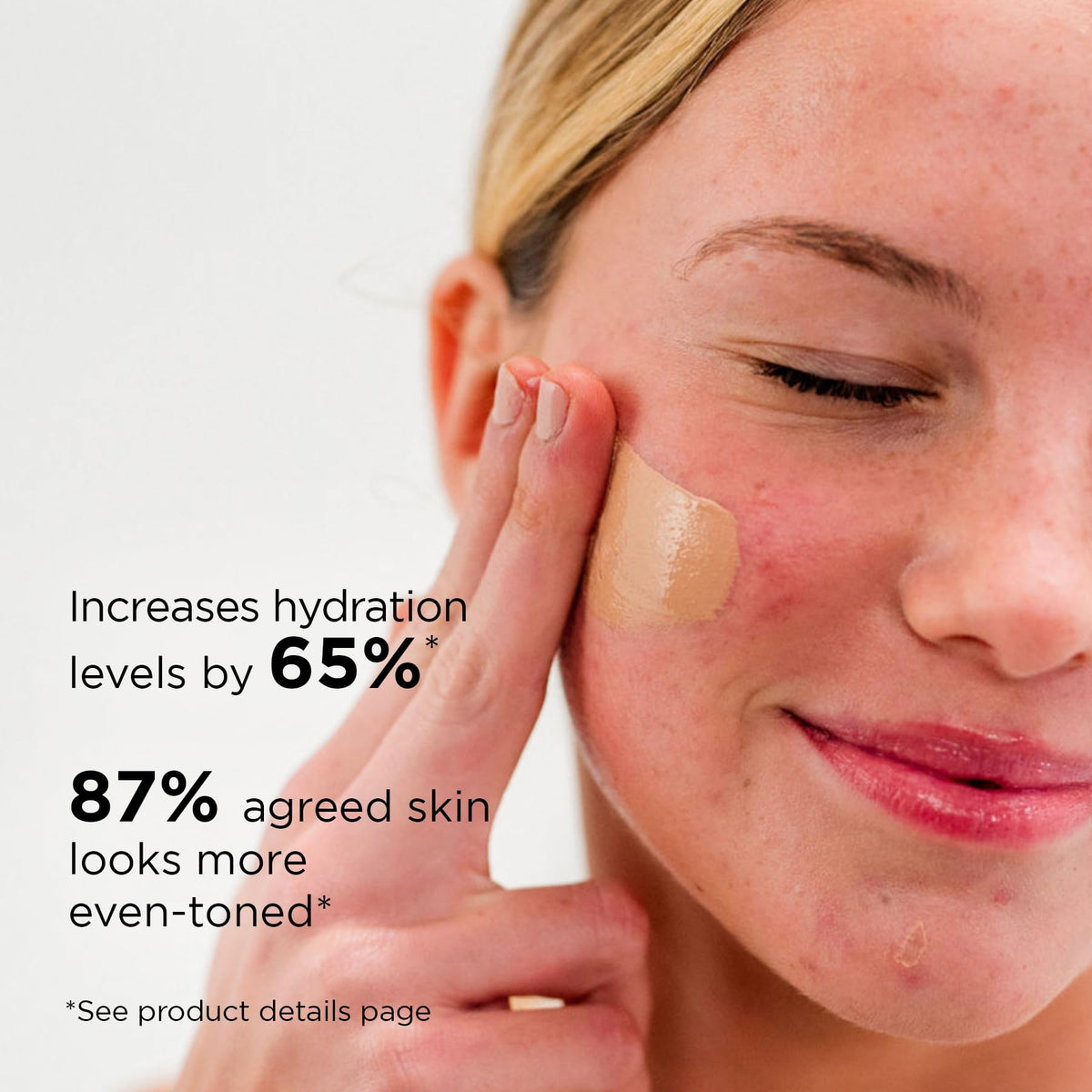 IMAGE Skincare under foundation demonstration for seamless layering