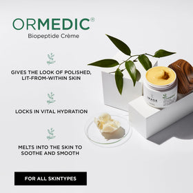 IMAGE Skincare ORMEDIC Biopeptide Crème creamy texture close-up for smooth application
